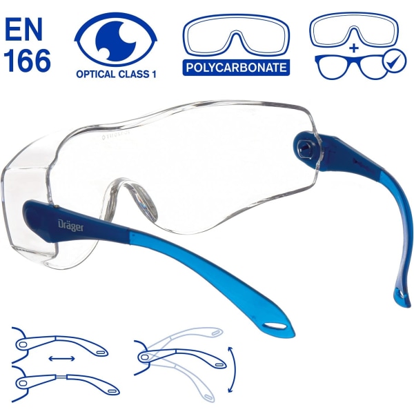8120 Vernebriller - 1 par justerbare vernebriller - F