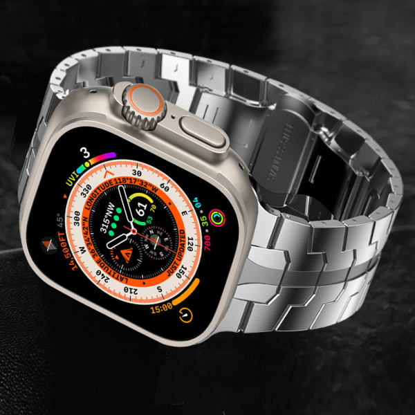 Yhteensopiva Applen iwatch-rannekkeen, ruostumattomasta teräksestä valmistetun pikakiinnityshihnan kanssa, yhteensopiva iwatch- watch kanssa (38/40/41mm)