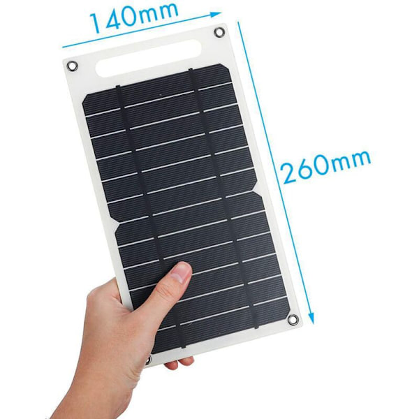 (1 del) 6 V portabel solpanel med USB stabil batteriladdare, lämplig för laddning av mobiltelefon utomhus, camping, hus
