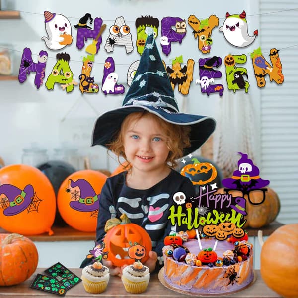 1 kpl Halloween-lippu koristelu luova ripustus
