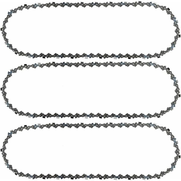 3 x Lavt tilbageslag motorsavskæder 30cm 3/8 \"LP 1.1 mm 44 led - Kompatibel med Stihl 009-023 MS170 MS180 ms192 ms211
