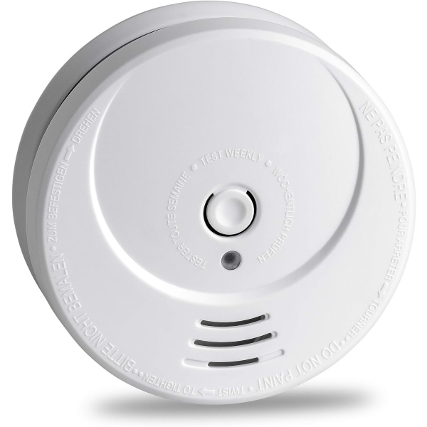 Smoke Detector, Photoelectric 10 Year Long Life Lithium Battery, Fire Alarm GS506G