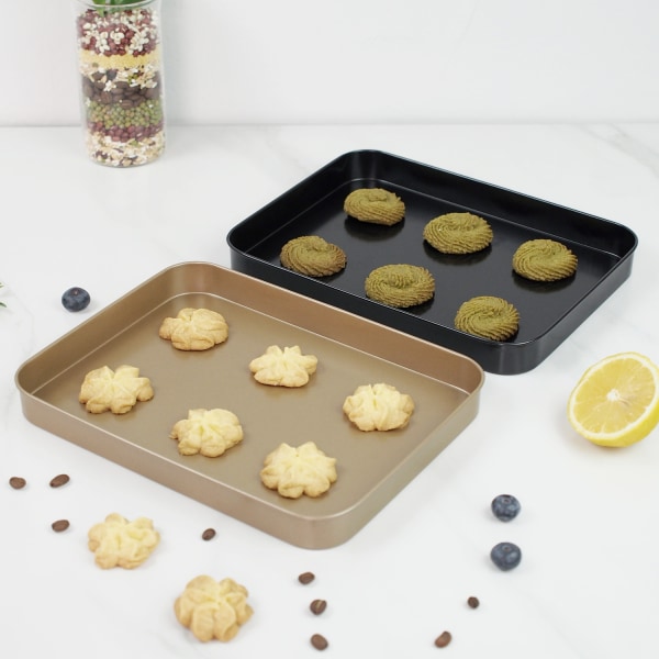 2 st Non-Stick Form, Grillad Kycklingvingar, Biscuitkakor, 24,8 x 18,8 x 2,4 cm