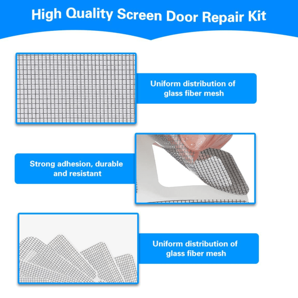 Drywall Repair Patch v48 Pieces,Dry Resistant Wall Hole Repair Patch for Window and Door Screen Repair