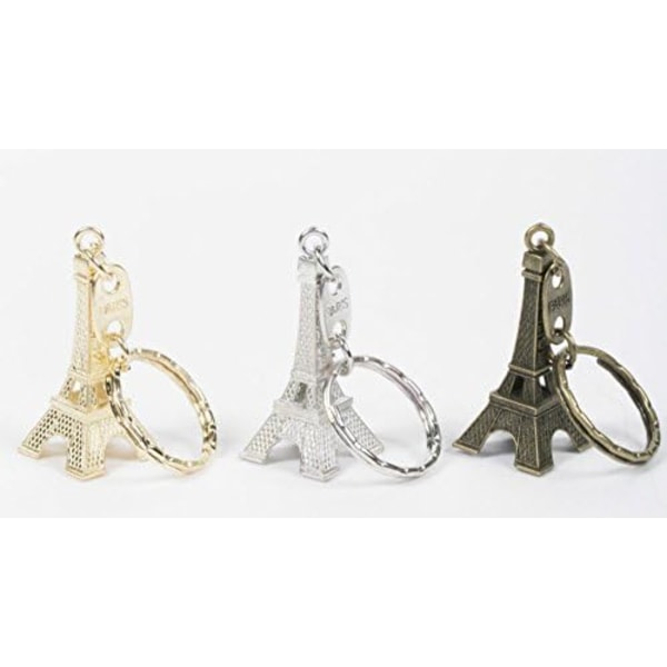 3 Eiffeltårnet nøgleringe Farverige gaver Souvenirs Paris Frankrig