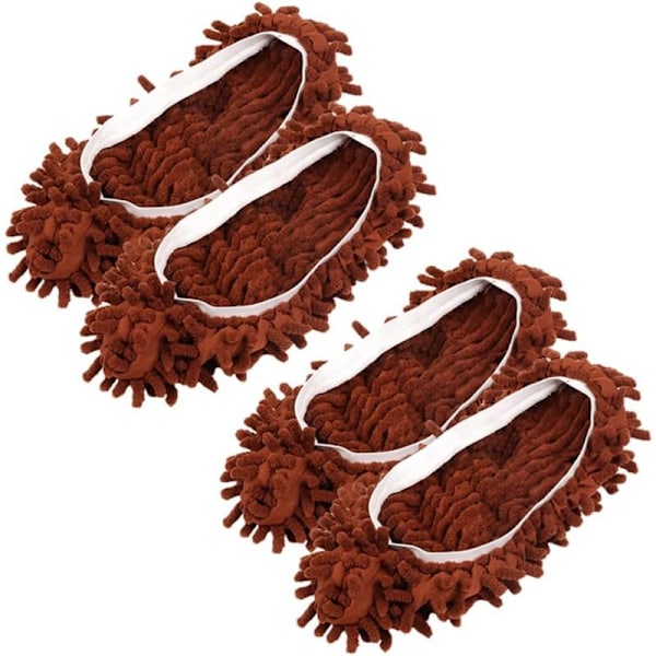 2 paria Loofler Serpillere -siivoustossuja, lattianpuhdistuskengät, mikrokuitusiivouskenkien moppikengät, peittävät kengät