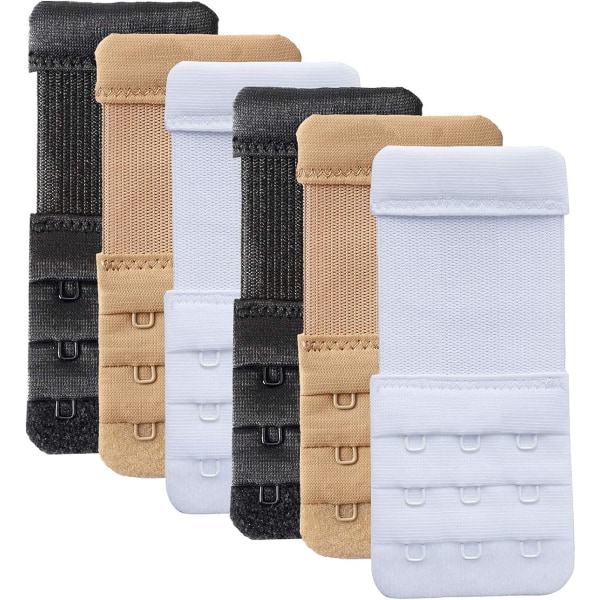 BH-forlengere BH-forlengere 3 kroker / 2 kroker, BH-forlengere BH-forlengelse 6 stykker, 3 kroker 1,27 cm avstand