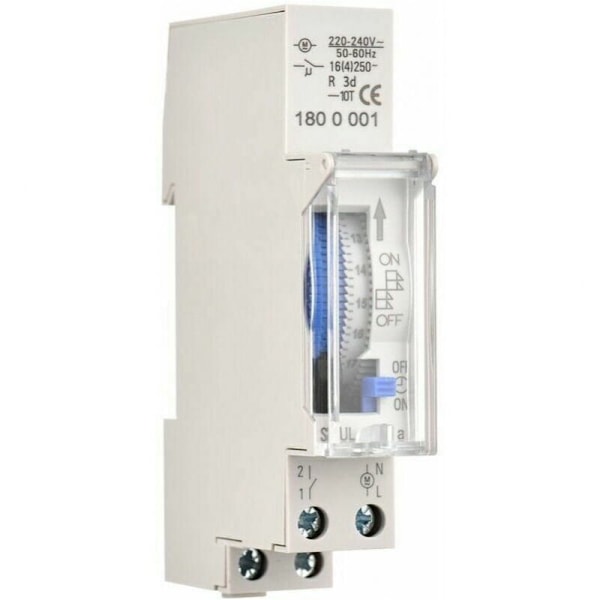 Mekaaninen ajastin 24 tuntia Cimotrete 15 min asennus integroidulle akkukiskolle, SUL180A AC220-240V