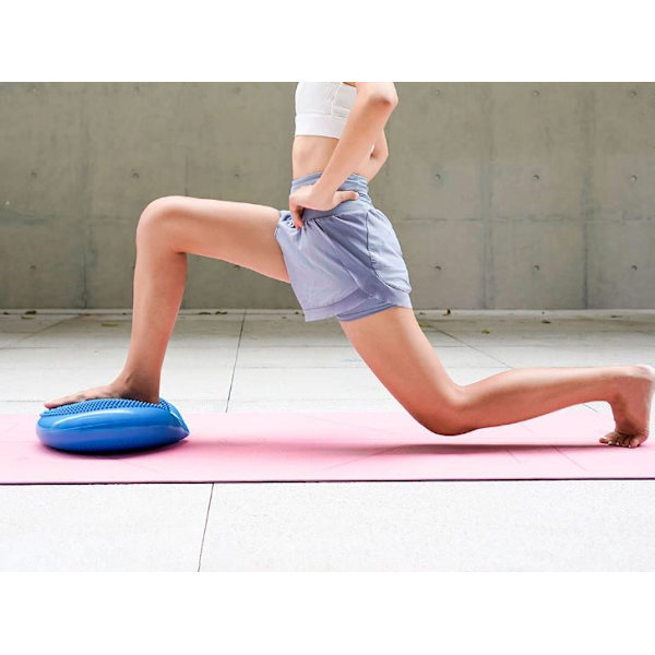 Balanskudde, Proprioceptiv kudde, 34cm - Uppblåsbar kudde, Yogakudde - Kärnträning, Rygg, Buk, Ben, Fitness, Pilates, Rehabilitering