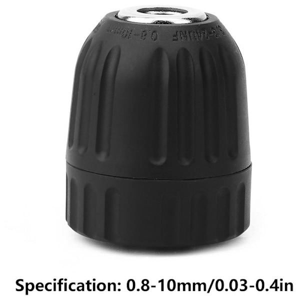 3/8\" x 24 UNF Metall Borrchuck, Borrtillbehör Nyckellös 0,8mm-10mm Gängchuckar för Hand Elektrisk Borrmaskin