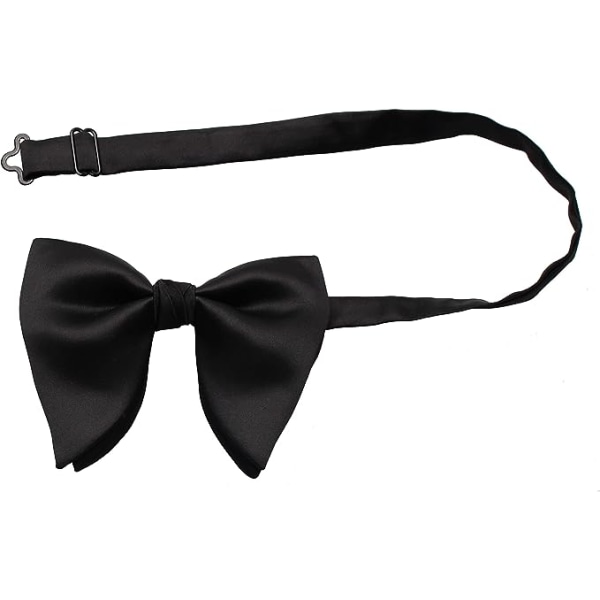 Herr Oversized Siden Satin Fluga Solid Färg