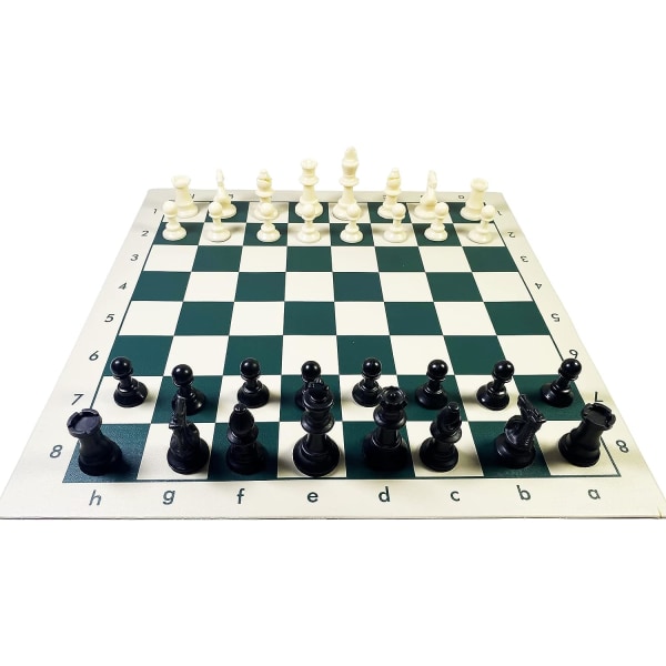 42x42cm. Portable chess set for adults, roll up chess set, travel chess set, kids chess set.