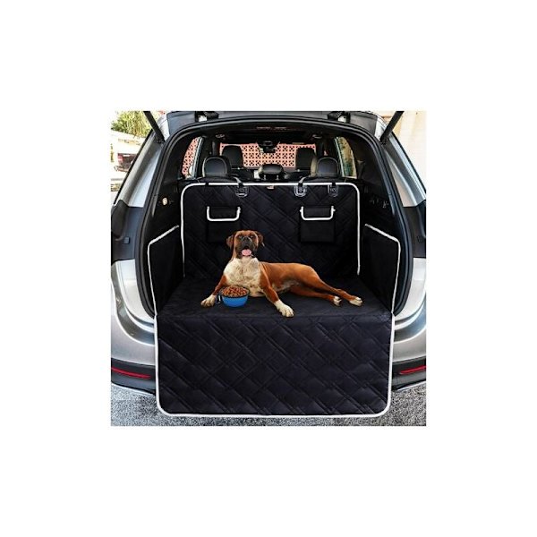 Bagageskydd för hundar med universellt sidskydd – Robust skyddande matta för hundar, 185 x 103 cm Bagageutrymmesöverdrag för alla bilar