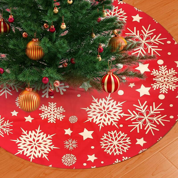 Julgransmatta, julgransskydd, rund duk, snöflinga, stjärna, julgransfot, för hemmet, julfest, julgransdekoration