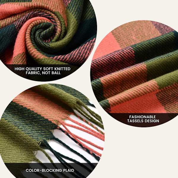 Dames sjal, dames herfst en winter sjal, lange omslagdoek sjal, zachte en warme kasjmier sjal, dames lichte sjal