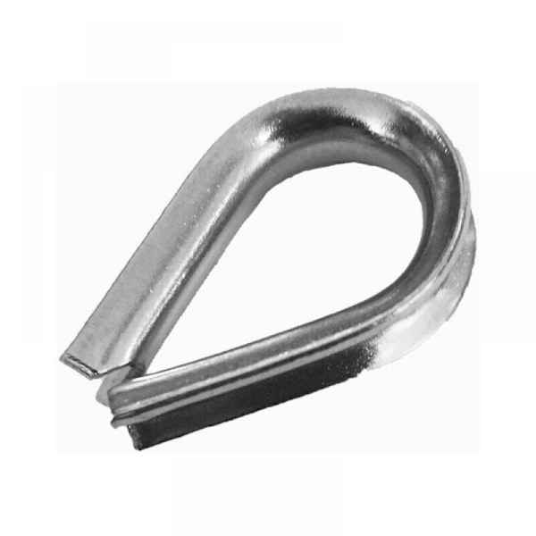 1 stk. 3 mm rustfrit stål -formet hjerteformet terminal, 304 metal kabelbeskyttelsesring
