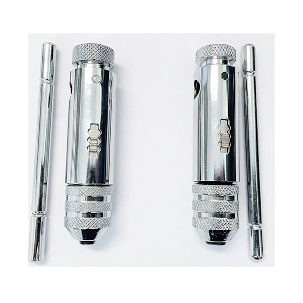 Justerbar tappegjenge Ratchet Tappnøkkel T-Håndtak M5-M12 Kapasitet Tappeskjærer Ratchet Nøkkel Tapping 120mm Kropp