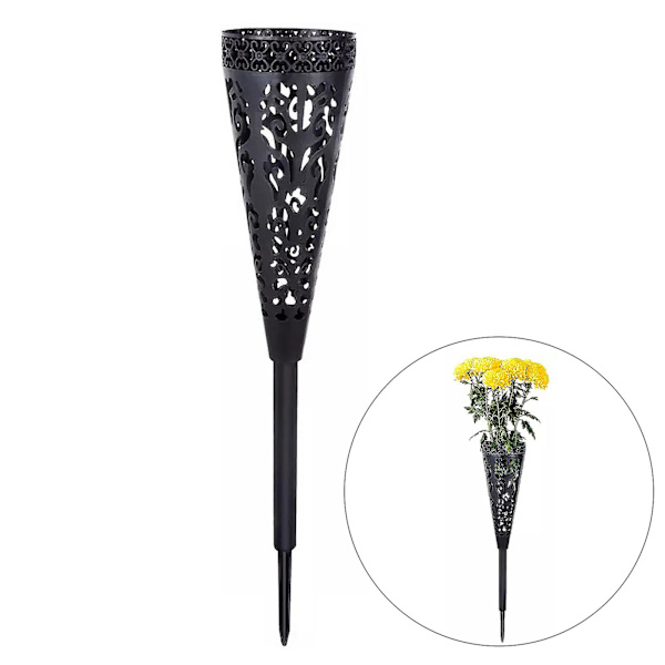 Blomsterholder Gårdsplass Hage Blomsterkurv Hul Blomsteroppsats Blomsterkurv 2stk