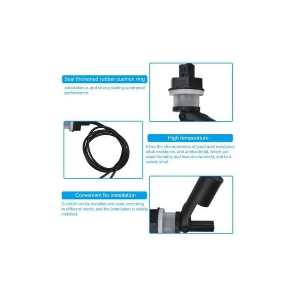 4 Pak Side Mount Float Switch, Plastik Horisontal Float Switch, Vandstandssensor, Float Switch med 40cm Ledning til Akvarium Pool (Lav