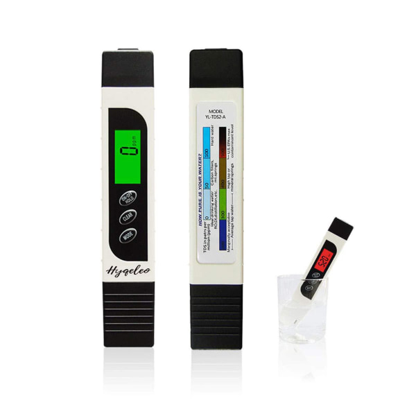 3 i 1 LCD Vattenkvalitetsmonitor Analysator Digital Vattenkvalitetsmätare Akvarium EC/TDS/Temp Flerfunktions Poolmätare
