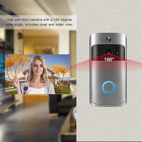 Intelligent WiFi smart video, trådlös intercom, infraröd ringklocka, högupplöst kameraåtkomstsystem, för lägenheter, vandrarhem, hotell, kontor