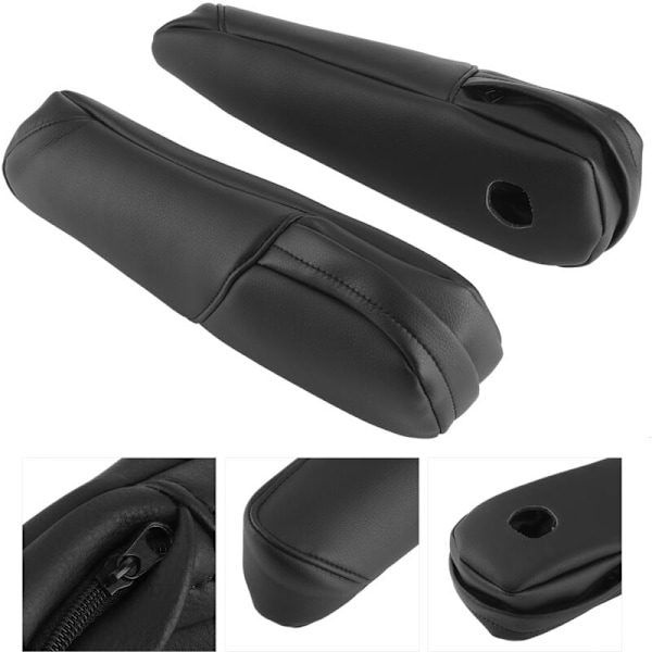 Dekorativ pynt med armlene i mikrofiberlær for Honda CRV 2007-2009NOIR