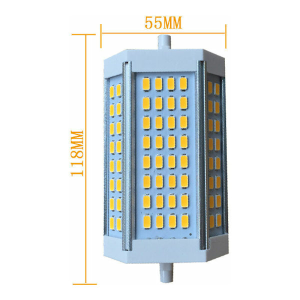 R7S LED J118 118mm Dimbar glödlampa 30W Värm upp ljuset 3000K Varmvit AC 220V Projektor för motsvarande R7s Halogen Glödljus ersättning -