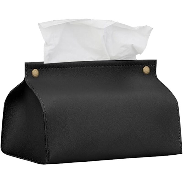 1 rum Dekorativa näsduksboxar, design näsduksbox, fyrkantig vit näsduk i syntetiskt läder för badrum, skrivbord, sängbord (bla