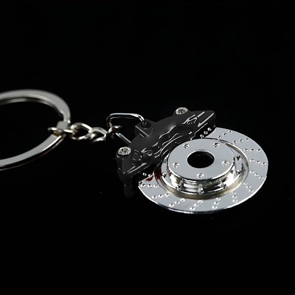 Bilbremseskive nøglering, Metal Auto Bremseskive Rotor Nøglering, Nøglering til bilentusiaster, Personligt Auto Nøglekæde Tilbehør, Dekorativ