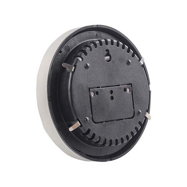 Analogt vejrstation til indendørs og udendørs med ramme i rustfrit stål i elegant design - bestående af barometer, hygrometer og termometer（）