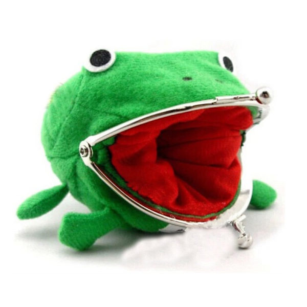 2 stk. Frø Naruto Søde Plys Pung til Unisex Børn Kreativ Pung Billig (Grøn, One Size)