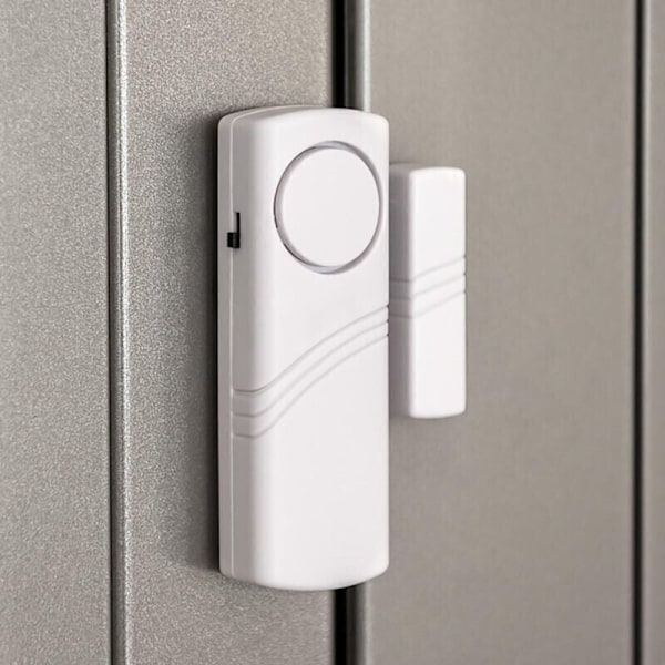 Dør- og vinduesalarm - Pakke med 4 trådløse indbrudsalarm - Hjemmesikkerhed mod indbrud - Magnetisk betjening - 100 dB