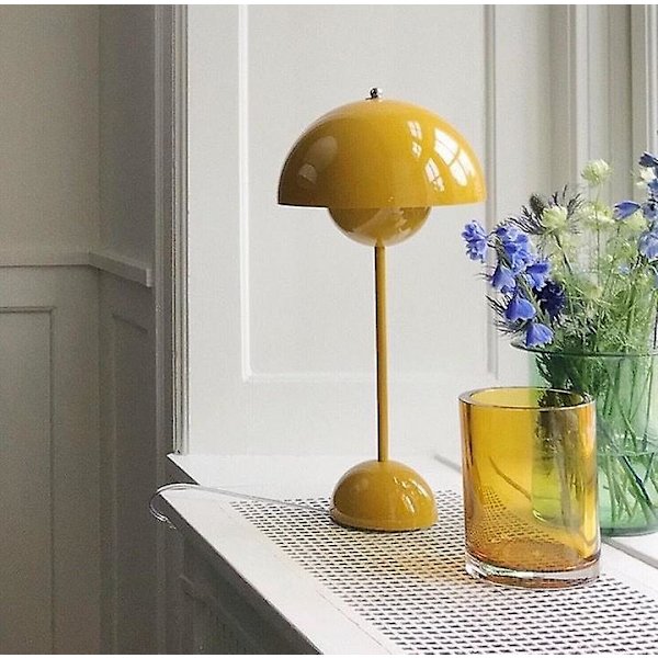 Nordisk Svamp Nattlampa Led Blomma Knopp Bordlampa Usb Sängbord Bröllop Rum Skrivbord Enkel Dekoration Sovrum Modern