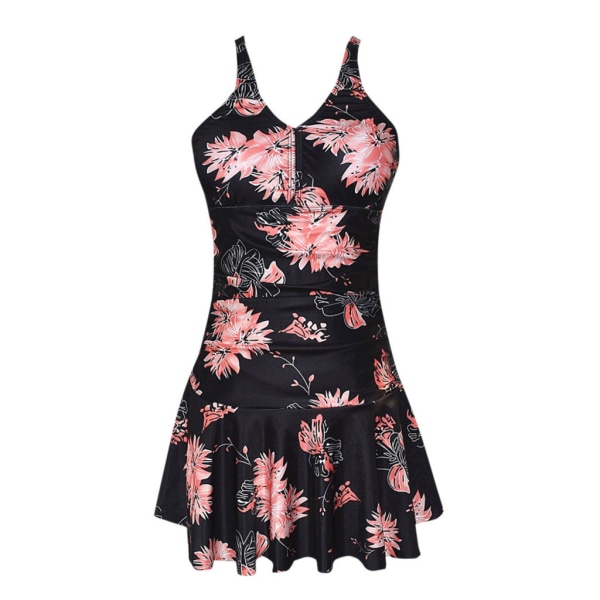 Badedrakt for kvinner, Plus Size, Floral og elegant