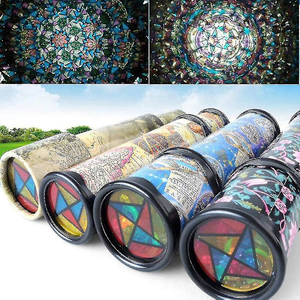 2 kpl kaleidoskooppia (21 cm, satunnainen väri), kaleidoskooppi