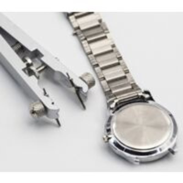 8-stifts fjäderavdragare + standard fjäderavdragare för klockarmband (silver)