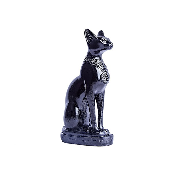 Egyptisk katt-ornament, ett stykke (4,2 tommer, svart)