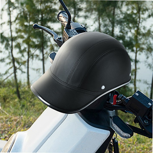 Harley Halv-Casque Blå Baseball Hjelm Retro Let Hjelm Til Mænd og Kvinder
