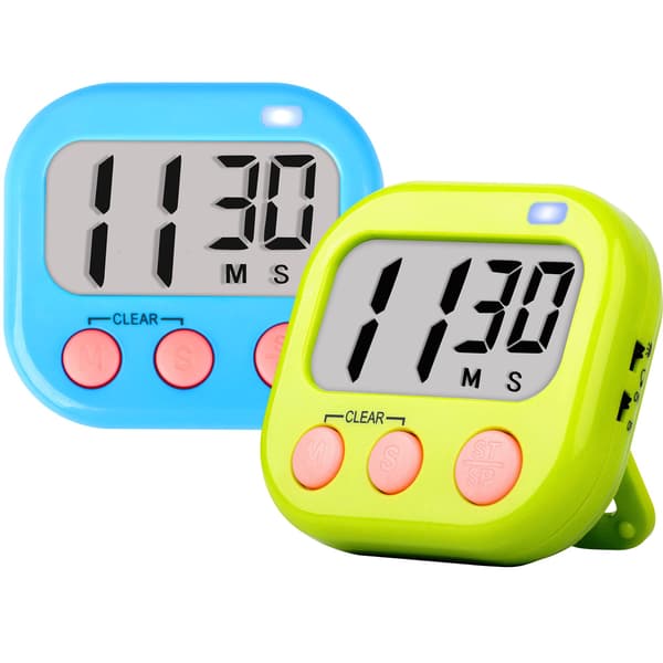 Barnlärare Timer Digital Kök Timer Matlagning Stor Magnetisk Klassrum Timer 2 Pack
