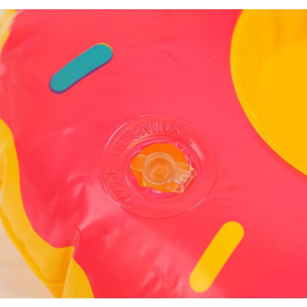 Oppustelig kopholder Donut (rød)