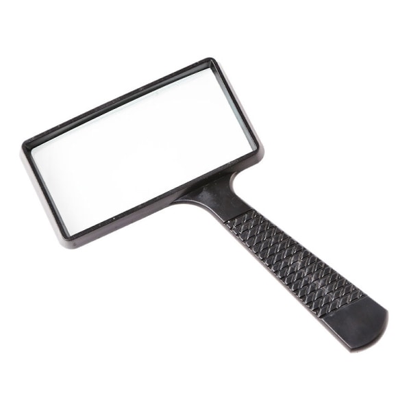 10X Bärbar Förstoringsglas, Rektangulär Förstoringsglas, Reptålig Glaslins för Äldre Läsning, Hobby, Reparation, Observation