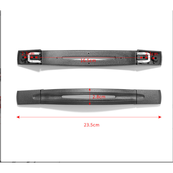 2 matkalaukku kahvaa pitkä, 23.3cm, muovi matkalaukku kahva vaihtokahva korjaukseen