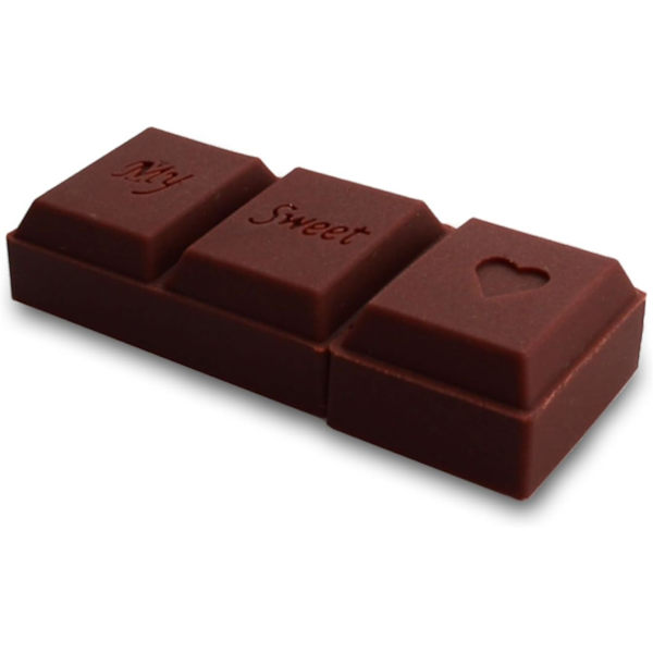 USB-muistitikku 16 Gt, hauska 3D-hahmo, suklaanruskea