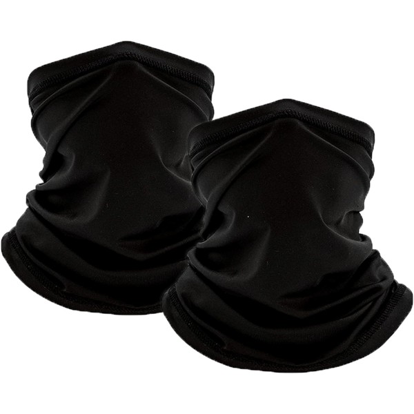 2-pack svarte leggings for menn med flere formål - Beskytt ansiktet og ørene (svart)