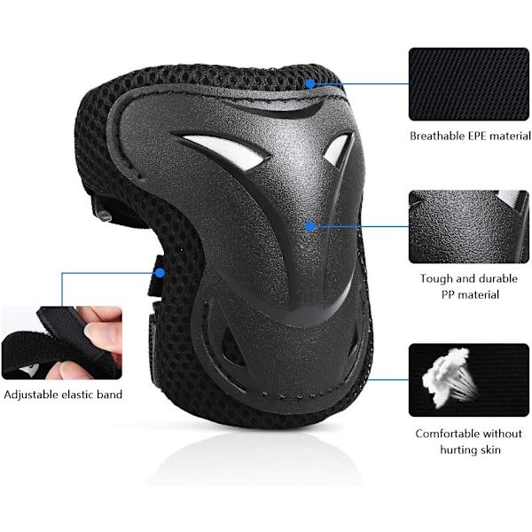 Barn Inline Skate Protection Sets Cykel Skyddande Knäskydd 5-16 År Gamla Barn Skateboard Scooter Protection Set