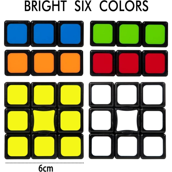 Rubiks kube 1x3x3 Rubiks kube hjernetrim for voksne gutter leketøy 3D-puslespill Rubiks kube profesjonell