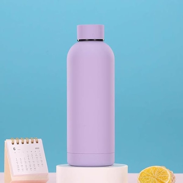 750ML Isolerte Vannflasker Rustfritt Stål | Gjenbrukbar Vannbeholder | BPA-FRI Termisk Vannflaske, Isolerte Vannflaske, Vakuumisolerte Vann