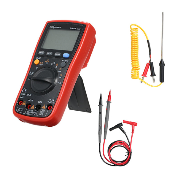 Digital multimeter med automatisk räckvidd True-RMS 19999 RM219 punkter RCV frekvens Automatiskt stopp spänning CA CC Amperemeter ohm Tester transistor
