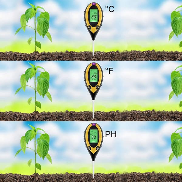 Jordtester til planter 4-i-1 ph-måler af sol fugtmåler ph-måler til planter