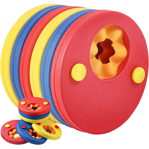 Svømme Float Disc, 6 stk. Børns Armbånd, Letvægts EVA Skum Float Discs til Svømning - 2-6 År Lær At Svømme Træningsredskaber